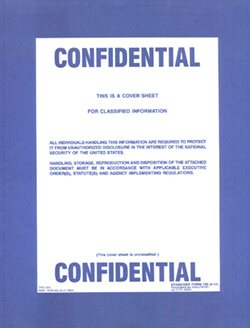 confidential security cover sheet