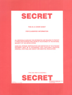 secret security cover sheet