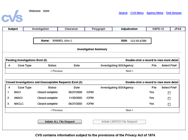 Federal Security Suitability Clearance Chart