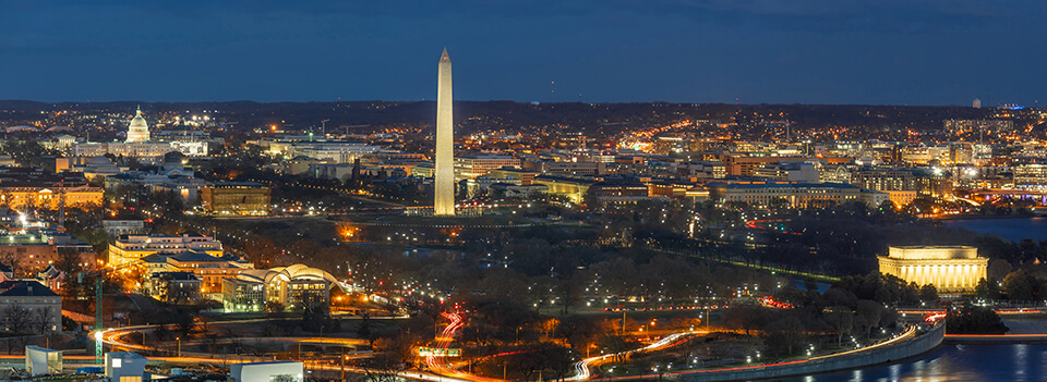 Washington DC at night