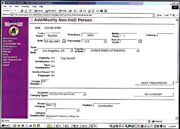 Federal Security Suitability Clearance Chart